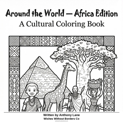 Around the World Coloring Book: Africa Edition — Multicultural Coloring Pages (Digital PDF)