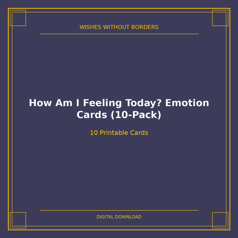 How Am I Feeling Today? Emotion Cards (10-Pack)