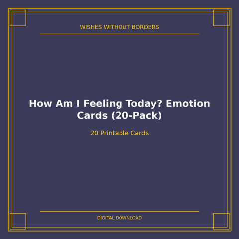 How Am I Feeling Today? Emotion Cards (20-Pack)
