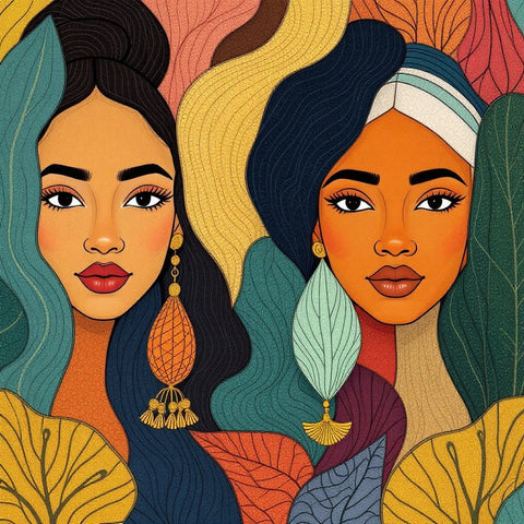 Bohemian Jungle Goddess Portrait Print