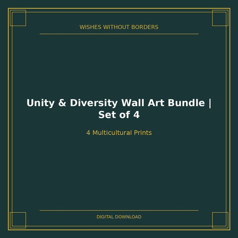 Unity & Diversity Wall Art Bundle | Set of 4
