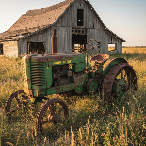 Tractor at Sunset Crossroads