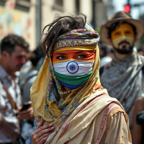 Photographic Portrait of a Person in Traditional Garb — No. 221 — Digital Wall Art