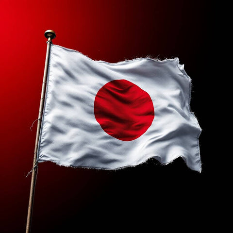 Japanese Flag Art Print — No. 454 — Digital Wall Art
