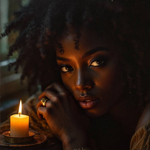 Candlelight Portrait Digital Art — No. 285 — Digital Wall Art