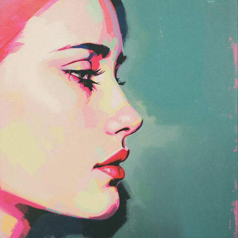 Faces Portrait Print — No. 329 — Digital Wall Art