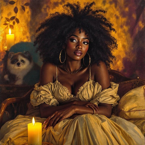 Warm Glow Portrait Art — No. 291 — Digital Wall Art