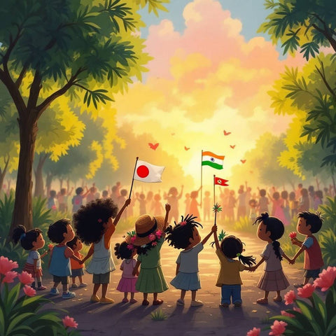 Multicultural Children Unity Wall Art — No. 479 — Digital Wall Art