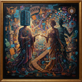 Neon City Girls Artistic Print — No. 592 — Digital Wall Art