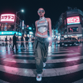 Beautiful Neon City Girls Print — No. 583 — Digital Wall Art