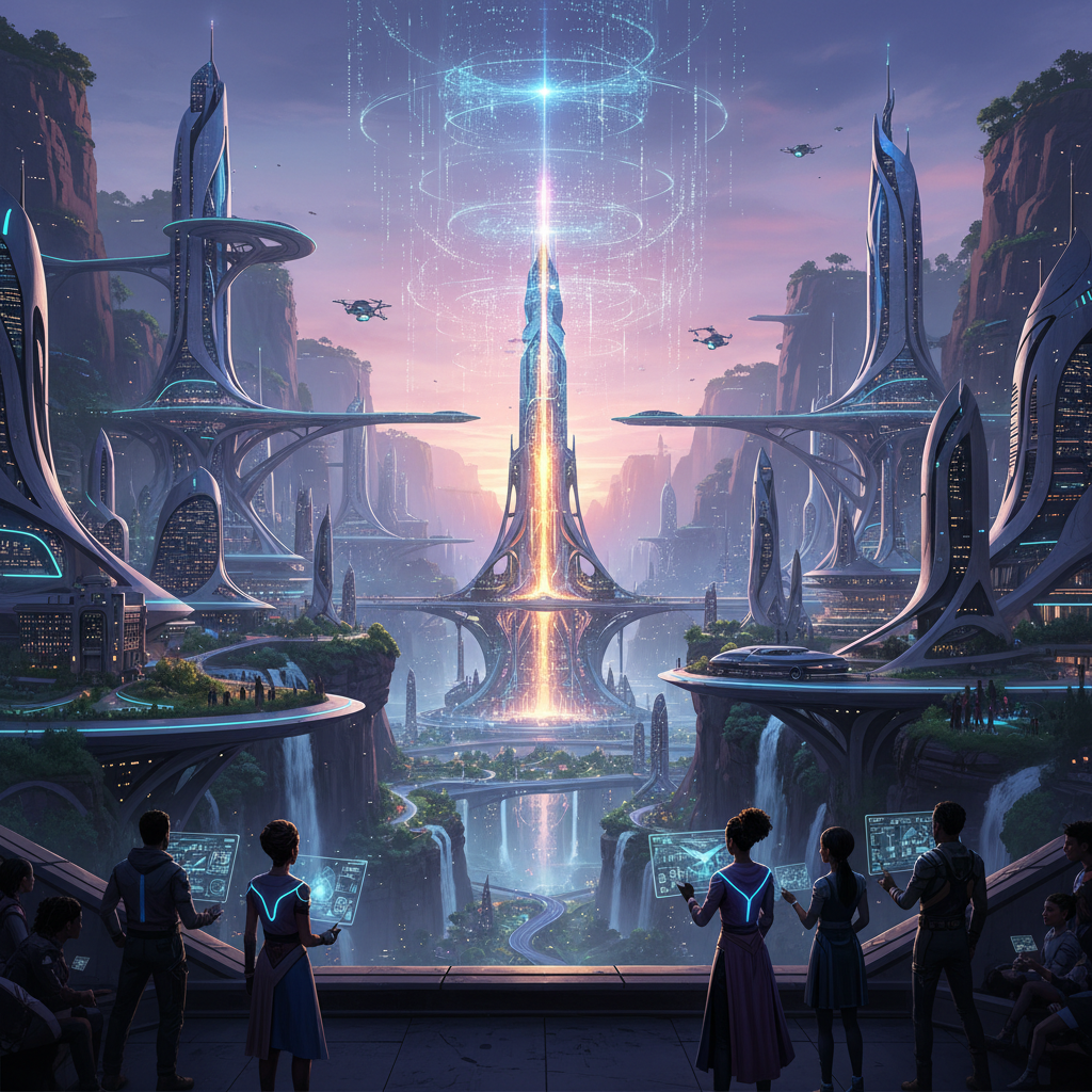 Stunning Neon City Girls Art — No. 617 — Digital Wall Art