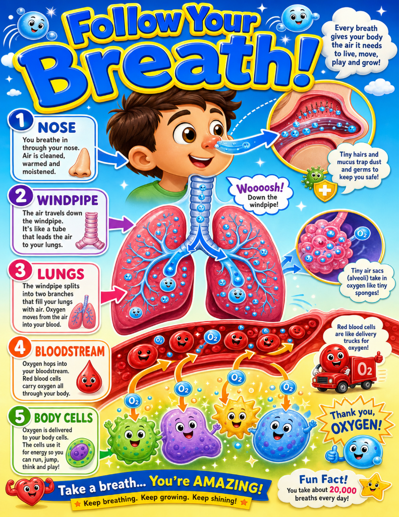 Human Body Operating System — 6 Printable Poster Set for Kids | Body Systems Classroom Decor
