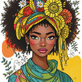Boho Floral Crown Portrait Wall Art