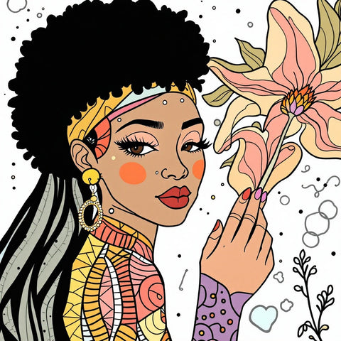 Bohemian Earthy Tones Portrait Print
