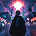 Neon City Girls Portrait Print — No. 620 — Digital Wall Art