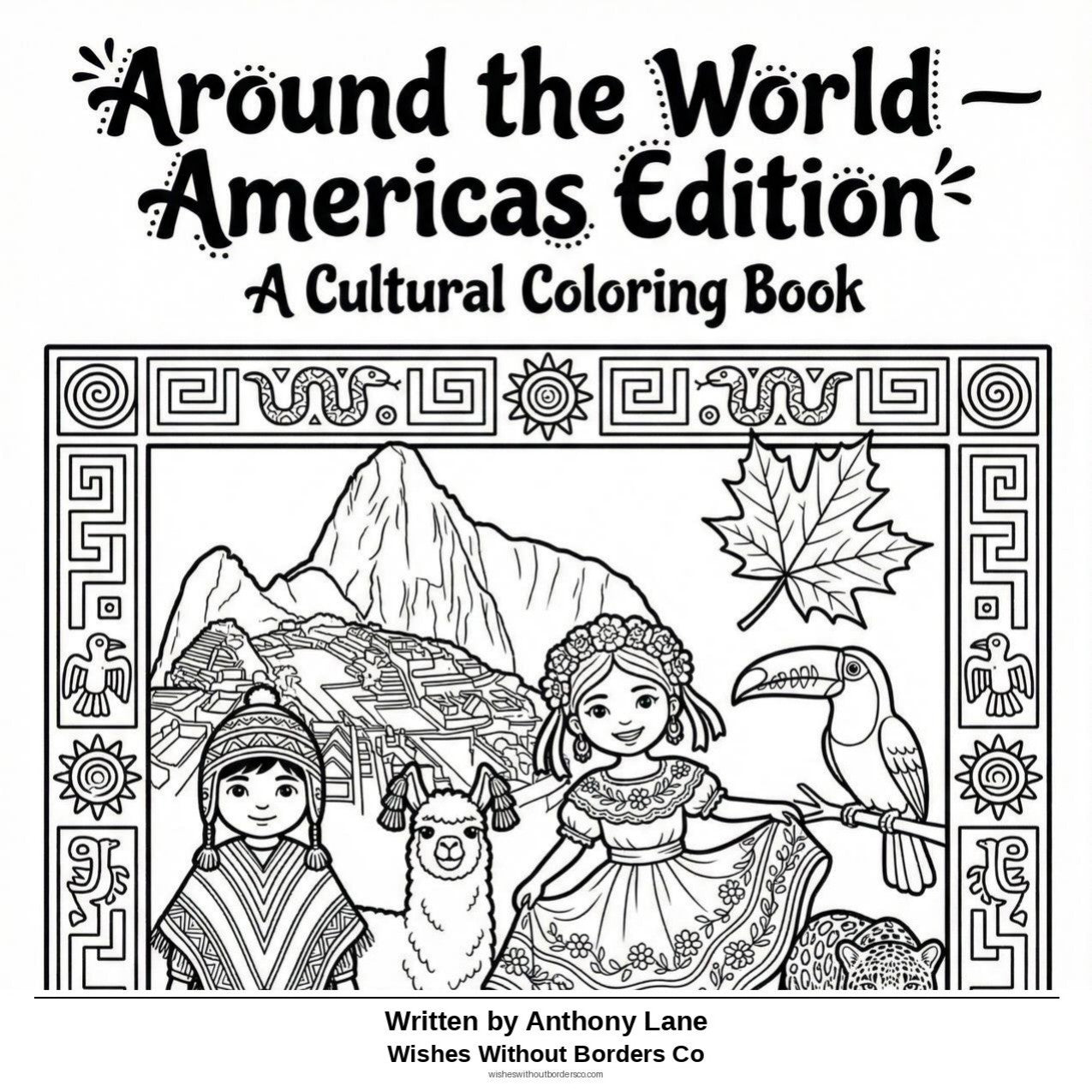Around the World Coloring Book: Americas Edition — Cultural Coloring Pages (Digital PDF)