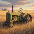 Tractor and Hay Wagon