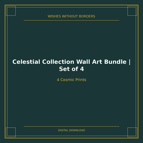 Celestial Collection Wall Art Bundle | Set of 4