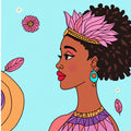 Bohemian Lotus Flower Spiritual Print