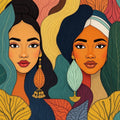 Bohemian Jungle Goddess Portrait Print