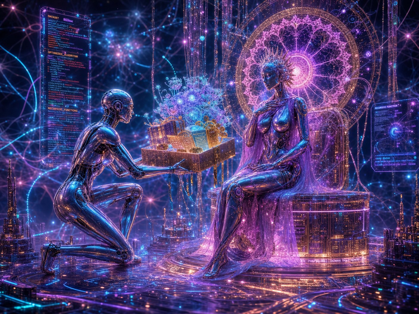 Neon City Girls Digital Art — No. 630 — Digital Wall Art