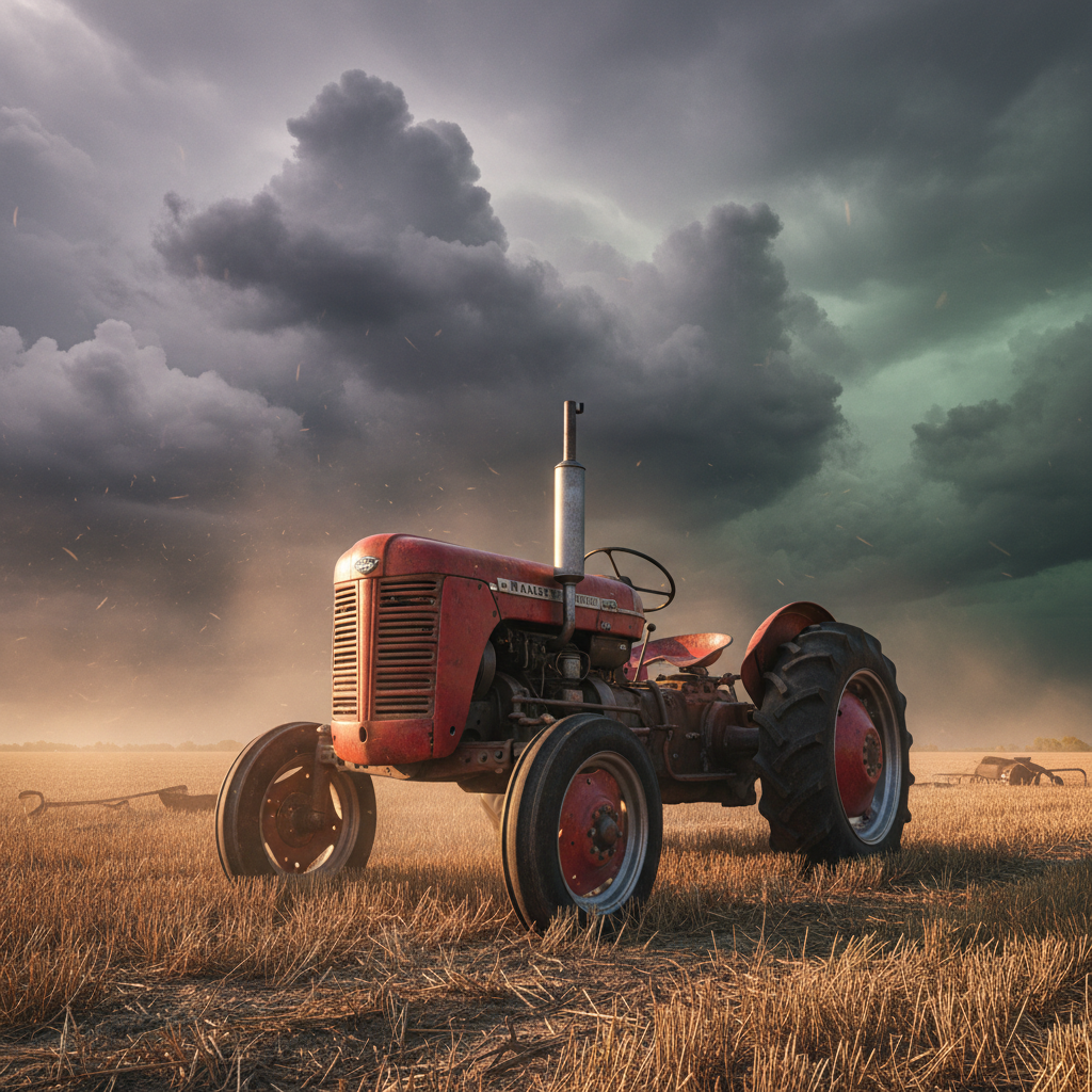Classic Farm Tractor Portrait