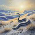 Serpent Crossing the Dunes