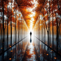 Vanishing Point in Amber Light