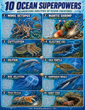 10 Ocean Superpowers | Mesmerizing Abilities of Sea Creatures | Educational Poster Set