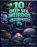 10 Deep Sea Weirdos: A Journey Into the Abyss | Educational Poster Set for Kids