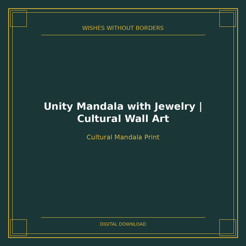 Unity Mandala with Jewelry | Cultural Wall Art