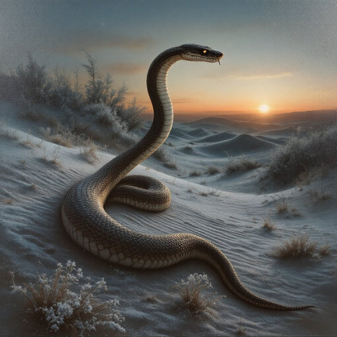 Cobra Silhouette at Dusk