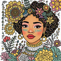 Bohemian Vibrant Jungle Portrait Print