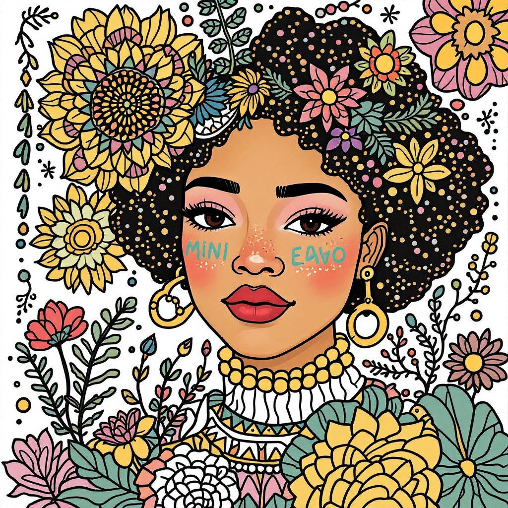 Bohemian Vibrant Jungle Portrait Print