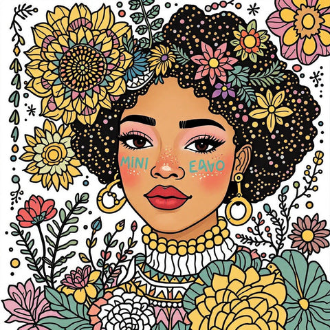 Bohemian Vibrant Jungle Portrait Print