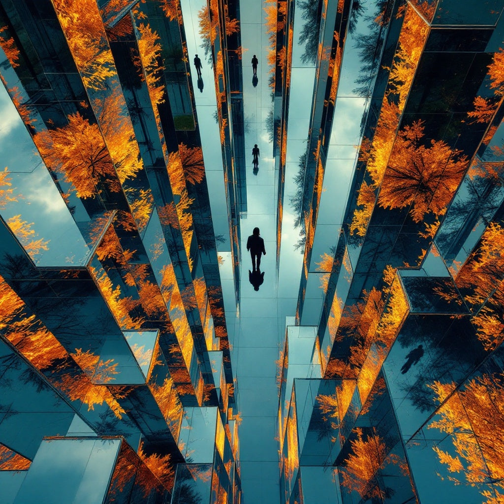 Autumn Kaleidoscope Reflections