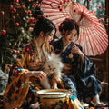 Sisters Under the Parasol