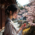 Spring Blossoms and Silk