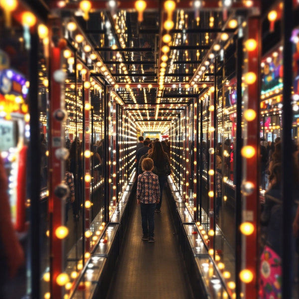 Neon Carnival Mirror Maze