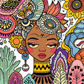 Bohemian Tropical Floral Portrait Print