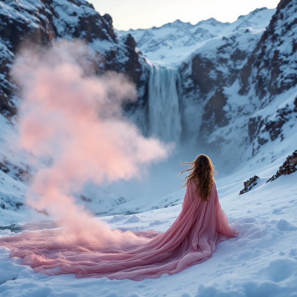 Frozen Realms Portrait Print — No. 254 — Digital Wall Art