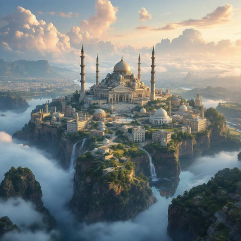 Fantasy Castle Landscape — No. 439 — Digital Wall Art