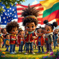 Black Community Unity Print — No. 508 — Digital Wall Art