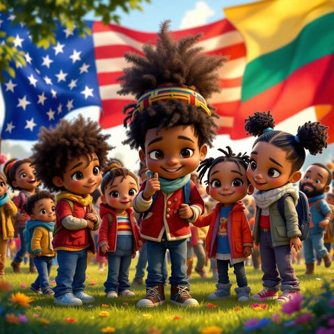 Black Community Unity Print — No. 508 — Digital Wall Art