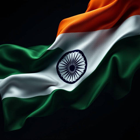 Indian Flag Wall Art — No. 548 — Digital Wall Art