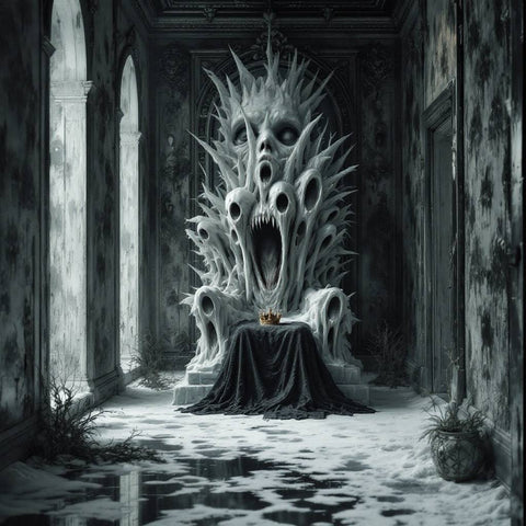 Surreal Haunted Throne Digital Art — No. 269 — Digital Wall Art