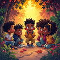 African Heritage & Unity Art Print — No. 529 — Digital Wall Art