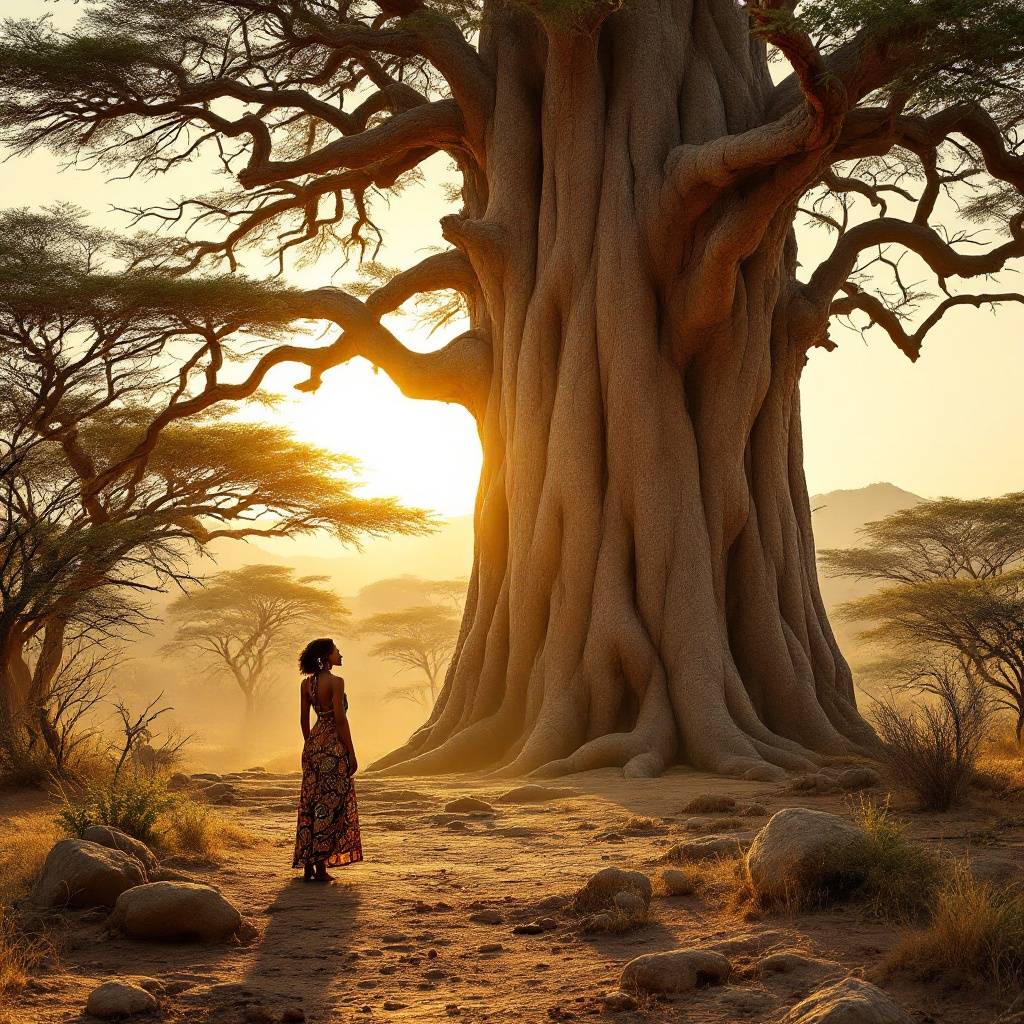 Sunset Glow Portrait Print — No. 046 — Digital Wall Art