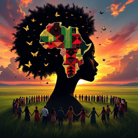 Juneteenth Freedom Celebration Print — No. 191 — Digital Wall Art