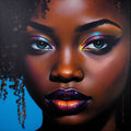 Nostalgic Film Style Black Portrait — No. 319 — Digital Wall Art